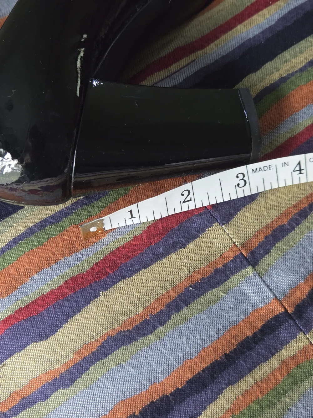 Coach Black Patent 'Fern' Leather Women's Heels Made In Italy 6B